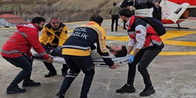 Hastanın İmdadına Helikopter Ambulans Yetişti